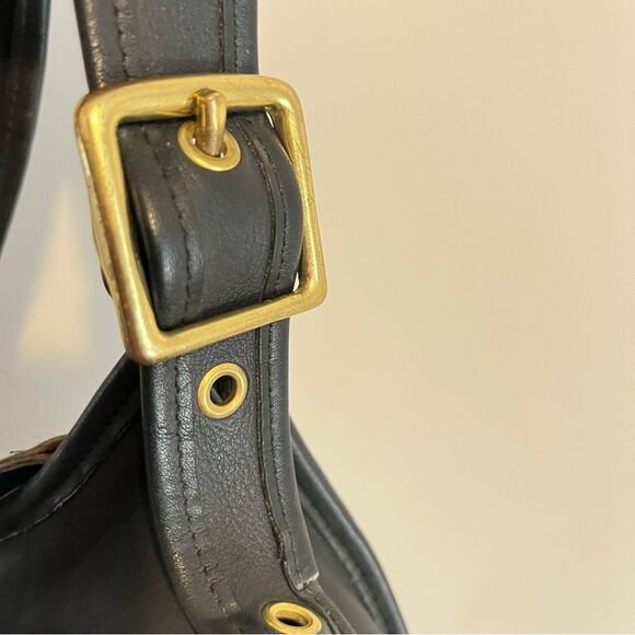 Vintage COACH #9966 "Legacy Zip" Black Leather Crossbody Bag - Classic! J8N 9966 - Picture 8 of 15